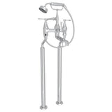 Rohl - DecoE Floor Mount Tub Filler - Polished Chrome