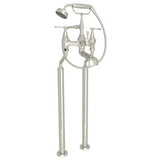 Rohl - DecoE Floor Mount Tub Filler - Polished Nickel