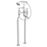 Rohl - DecoE Floor Mount Tub Filler - Polished Chrome