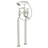 Rohl - DecoE Floor Mount Tub Filler - Polished Nickel