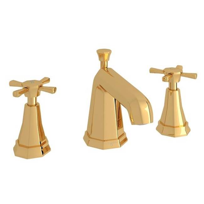 Rohl - DecoE Widespread Lavatory Faucet - English Gold