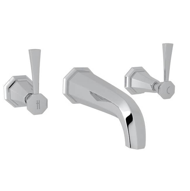 Rohl - DecoE Wall Mount Lavatory Faucet Trim - Polished Chrome