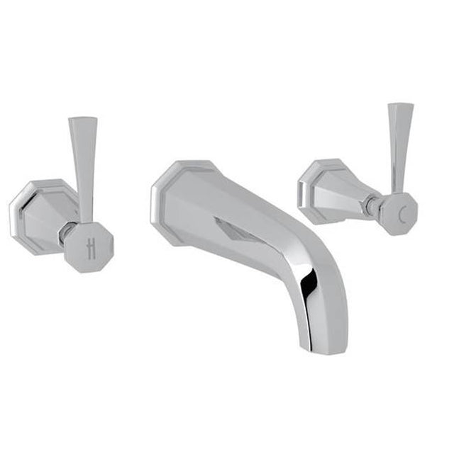 Rohl - DecoE Wall Mount Lavatory Faucet Trim - Polished Chrome