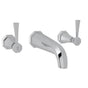 Rohl - DecoE Wall Mount Lavatory Faucet Trim - Polished Chrome
