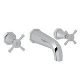 Rohl - DecoE Wall Mount Lavatory Faucet Trim - Polished Chrome