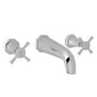 Rohl - DecoE Wall Mount Lavatory Faucet Trim - Polished Chrome