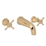 Rohl - DecoE Wall Mount Lavatory Faucet Trim - English Gold