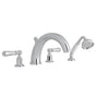 Rohl - EdwardianE 4-Hole Deck Mount Tub Filler - Polished Chrome
