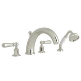 Rohl - EdwardianE 4-Hole Deck Mount Tub Filler - Polished Nickel