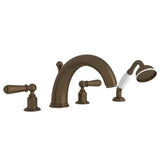 Rohl - EdwardianE 4-Hole Deck Mount Tub Filler - English Bronze