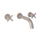 Rohl - HolbornE Wall Mount Lavatory Faucet Trim - Satin Nickel