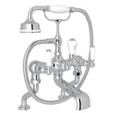 Rohl - Traditional Exposed Deck Mount Tub Filler - Polished Chrome