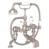 Rohl - Traditional Exposed Wall Mount Tub Filler - Satin Nickel