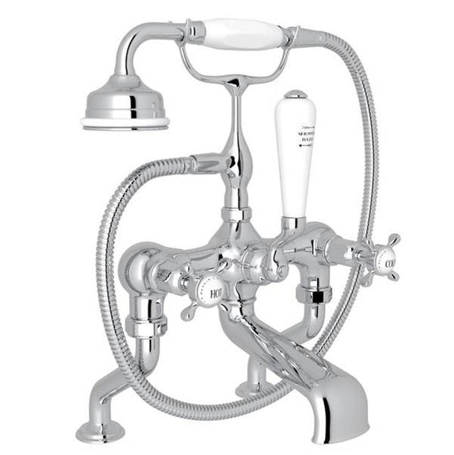 Rohl - Traditional Exposed Wall Mount Tub Filler - Polished Chrome