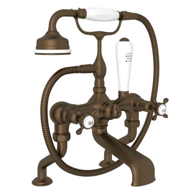 Rohl - Traditional Exposed Wall Mount Tub Filler - English Bronze