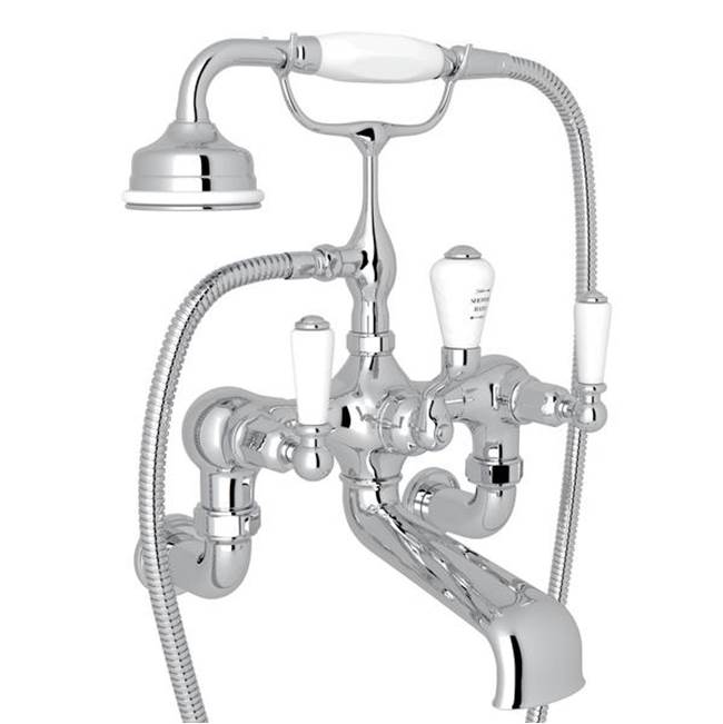 Rohl - Traditional Exposed Wall Mount Tub Filler - Polished Chrome