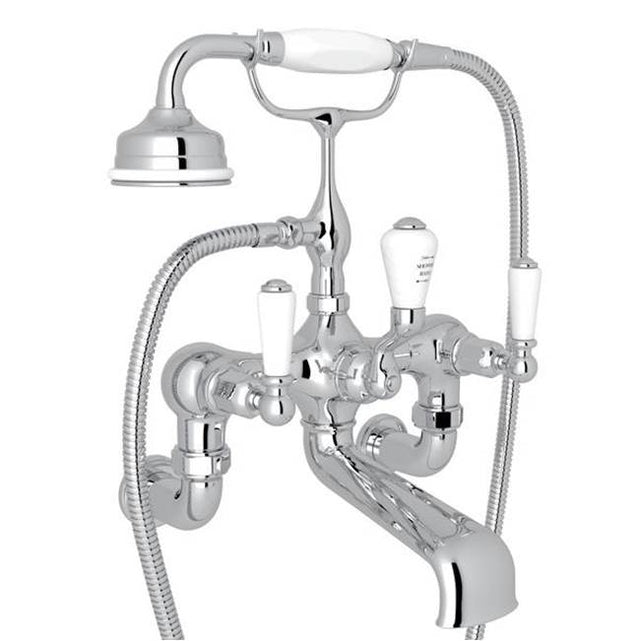 Rohl - Traditional Exposed Wall Mount Tub Filler - Polished Chrome