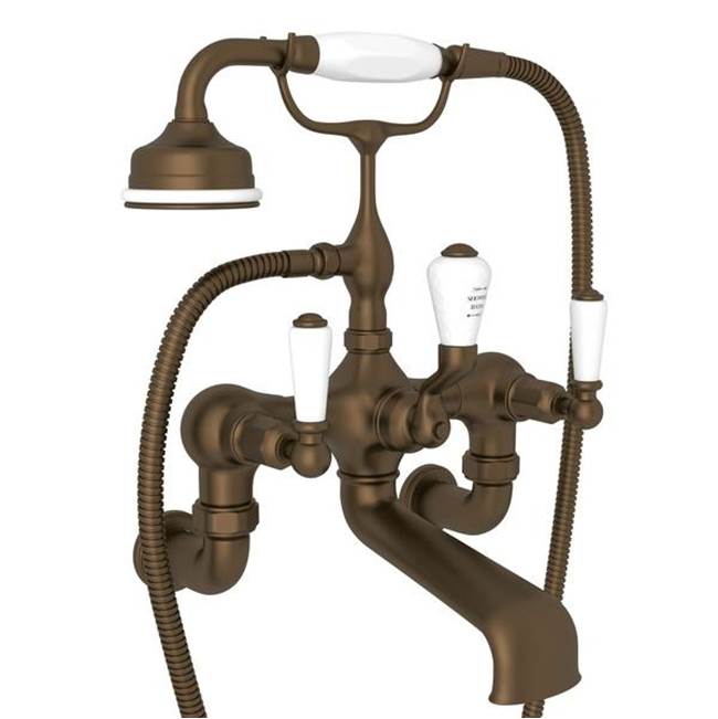 Rohl - Traditional Exposed Wall Mount Tub Filler - English Bronze