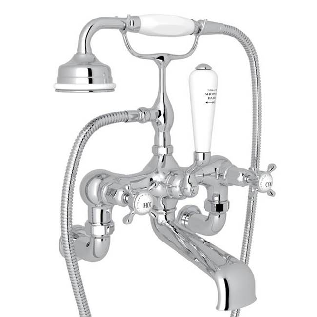 Rohl - Traditional Exposed Wall Mount Tub Filler - Polished Chrome