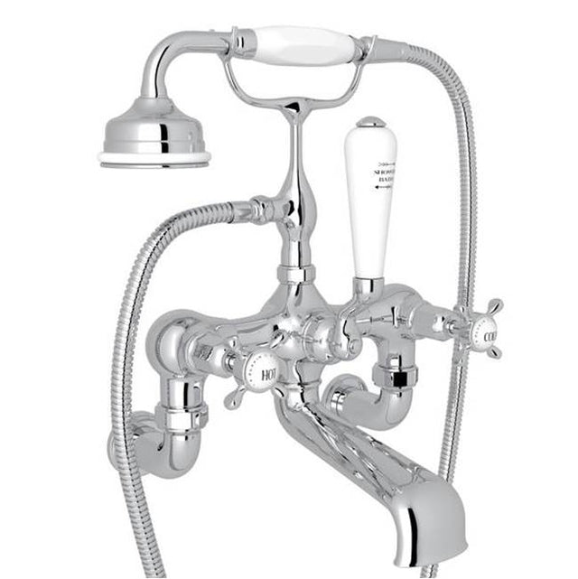 Rohl - Traditional Exposed Wall Mount Tub Filler - Polished Chrome