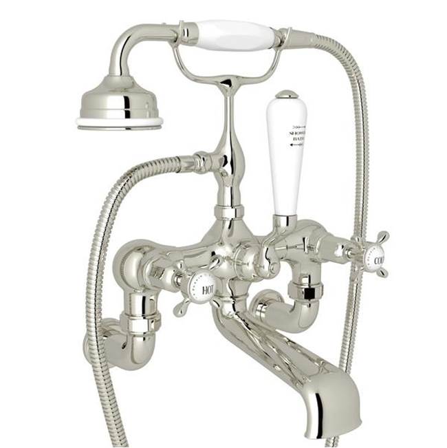 Rohl - Traditional Exposed Wall Mount Tub Filler - Polished Nickel