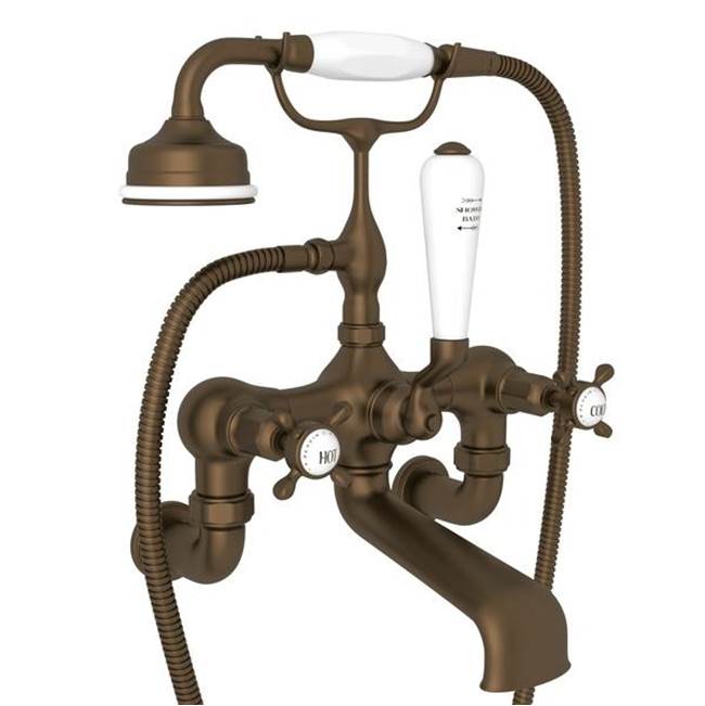 Rohl - Traditional Exposed Wall Mount Tub Filler - English Bronze