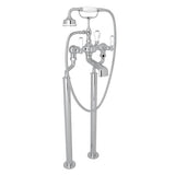 Rohl - Traditional Floor Mount Tub Filler - Polished Chrome