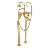 Rohl - Traditional Floor Mount Tub Filler - English Gold