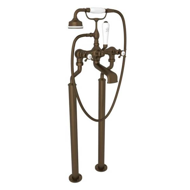 Rohl - Traditional Floor Mount Tub Filler - English Bronze