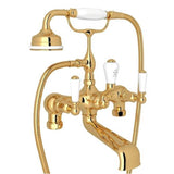 Rohl - EdwardianE Two Hole Tub Filler Without Risers - English Gold