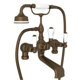 Rohl - EdwardianE Two Hole Tub Filler Without Risers - English Bronze