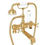 Rohl - EdwardianE Two Hole Tub Filler Without Risers - English Gold