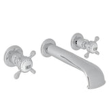 Rohl - EdwardianE Wall Mount Lavatory Faucet Trim With U-Spout - Polished Chrome