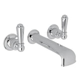 Rohl - EdwardianE Wall Mount Tub Filler Trim With U-Spout - Polished Chrome