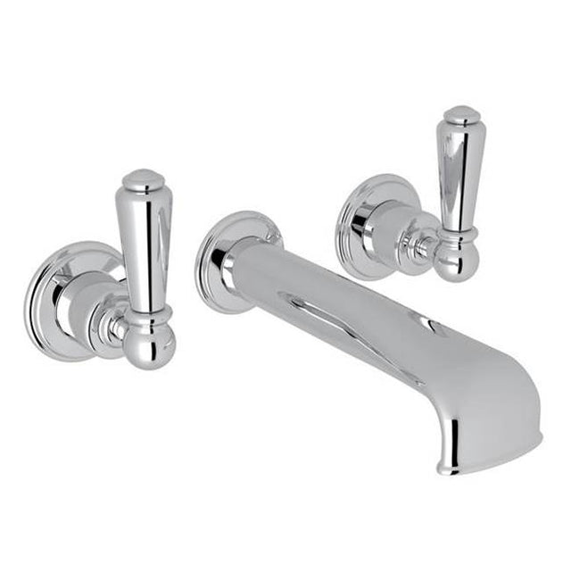 Rohl - EdwardianE Wall Mount Tub Filler Trim With U-Spout - Polished Chrome