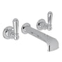 Rohl - EdwardianE Wall Mount Tub Filler Trim With U-Spout - Polished Chrome