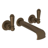 Rohl - EdwardianE Wall Mount Tub Filler Trim With U-Spout - English Bronze