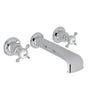 Rohl - EdwardianE Wall Mount Tub Filler Trim With U-Spout - Polished Chrome