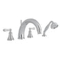 Rohl - Georgian EraE 4-Hole Deck Mount Tub Filler With C-Spout - Polished Chrome