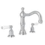 Rohl - EdwardianE Widespread Lavatory Faucet With Column Spout - Polished Chrome