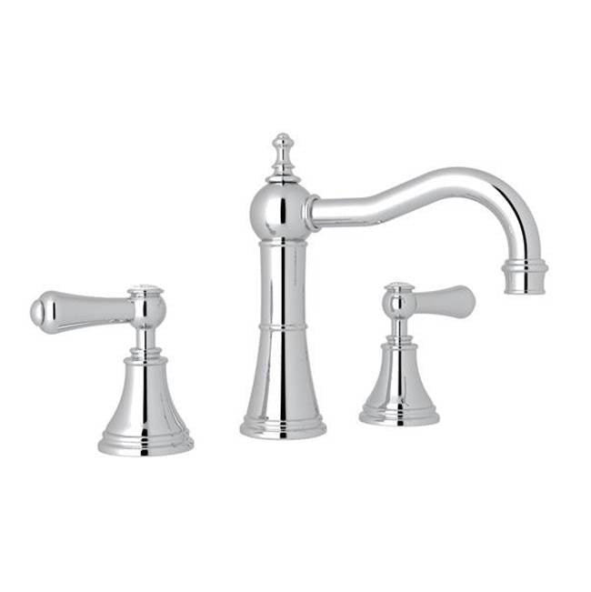 Rohl - Georgian EraE Widespread Lavatory Faucet With Column Spout - Polished Chrome