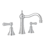 Rohl - Georgian EraE Widespread Lavatory Faucet With Column Spout - Polished Chrome