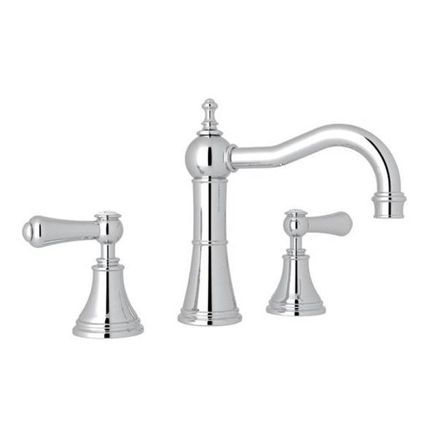 Rohl - Georgian EraE Widespread Lavatory Faucet With Column Spout - Polished Chrome