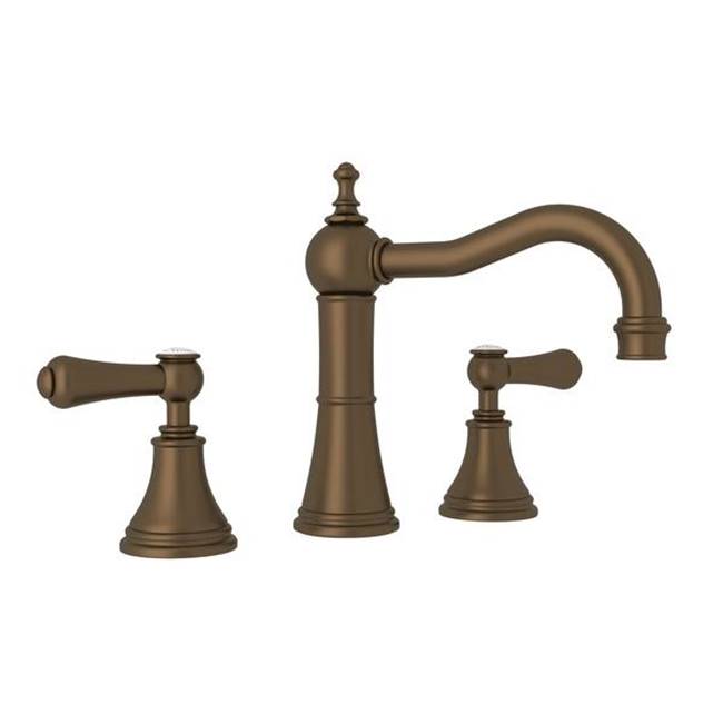 Rohl - Georgian EraE Widespread Lavatory Faucet With Column Spout - English Bronze