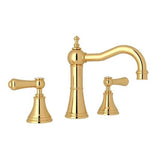 Rohl - Georgian EraE Widespread Lavatory Faucet With Column Spout - English Gold