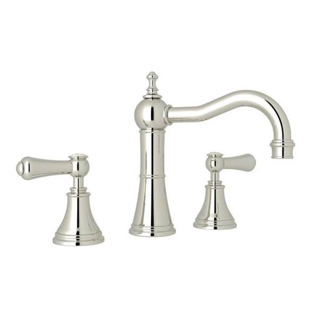 Rohl - Georgian EraE Widespread Lavatory Faucet With Column Spout - Polished Nickel
