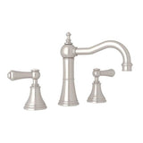 Rohl - Georgian EraE Widespread Lavatory Faucet With Column Spout - Satin Nickel