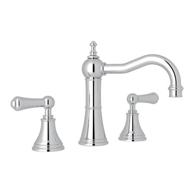 Rohl - Georgian EraE Widespread Lavatory Faucet With Column Spout - Polished Chrome