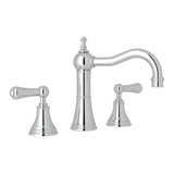 Rohl - Georgian EraE Widespread Lavatory Faucet With Column Spout - Polished Chrome