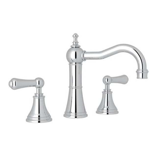 Rohl - Georgian EraE Widespread Lavatory Faucet With Column Spout - Polished Chrome